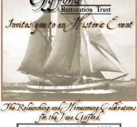 Official invitation to the Jane Gifford Re-Launch and Homecoming Celebration