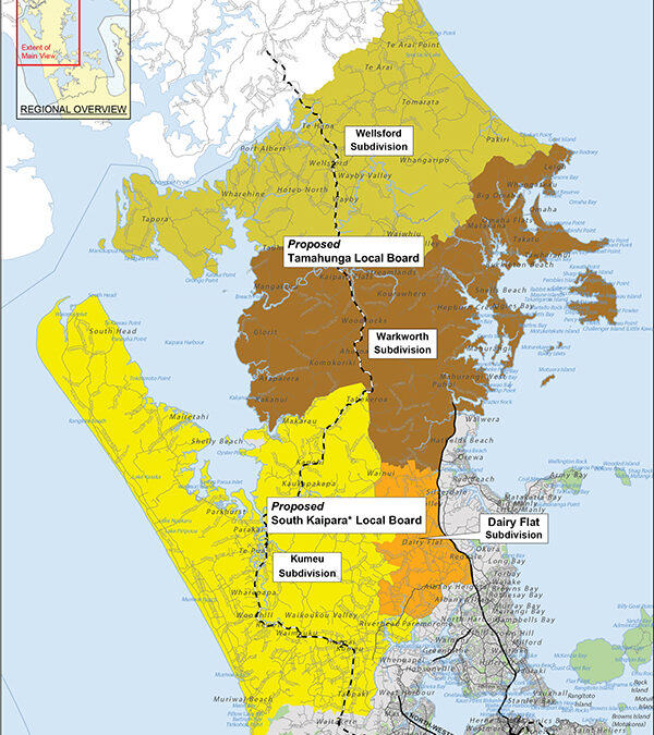 Mahurangi Action application for a Tamahunga Local Board